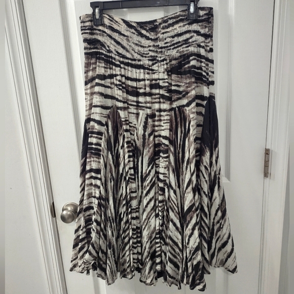 Grace Elements Y2K Flowy Cotton Midi Skirt Size M - Picture 6 of 6